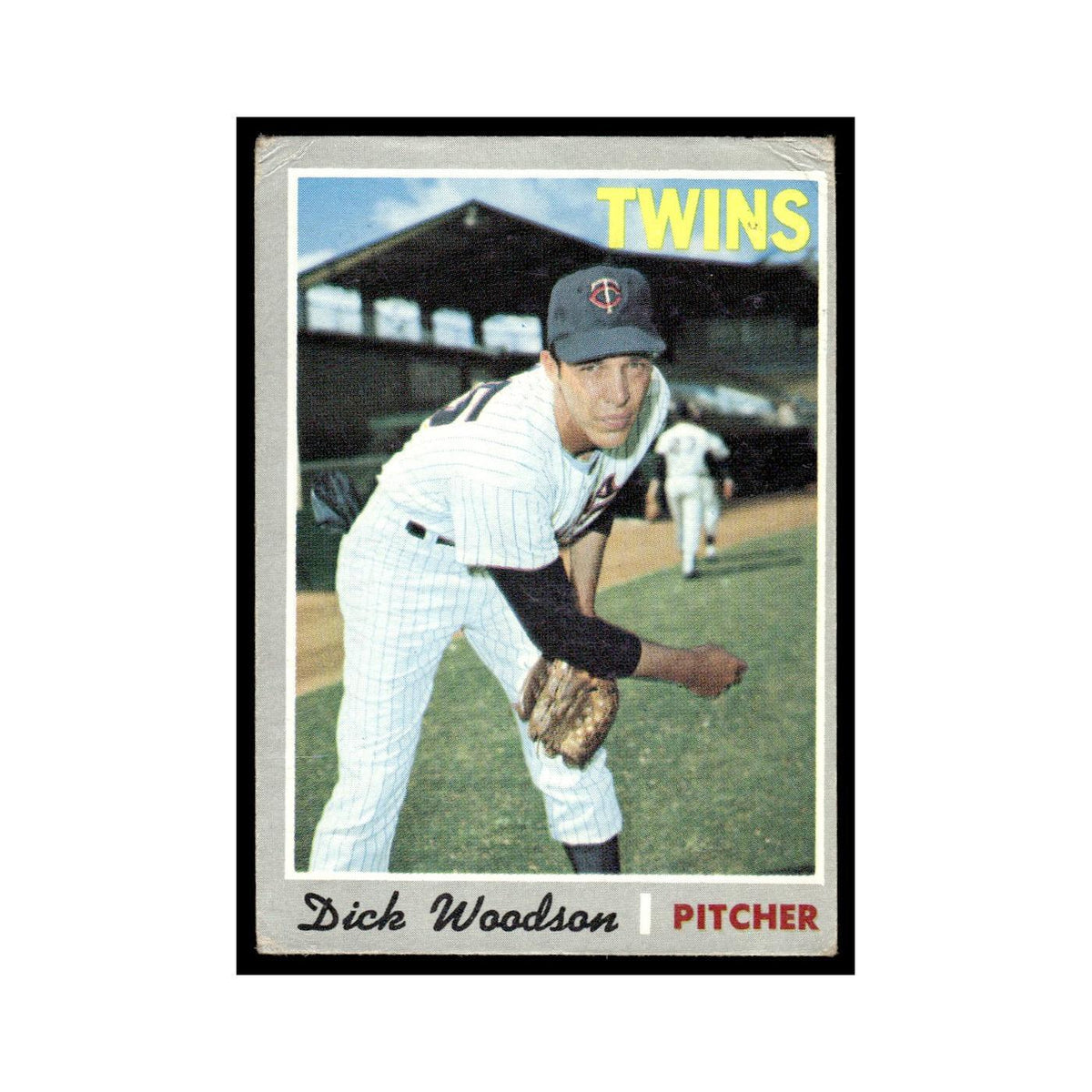 Dick Woodson Rookie 1970 Topps (Damaged) #479 Minnesota Twins Baseball Card Poor