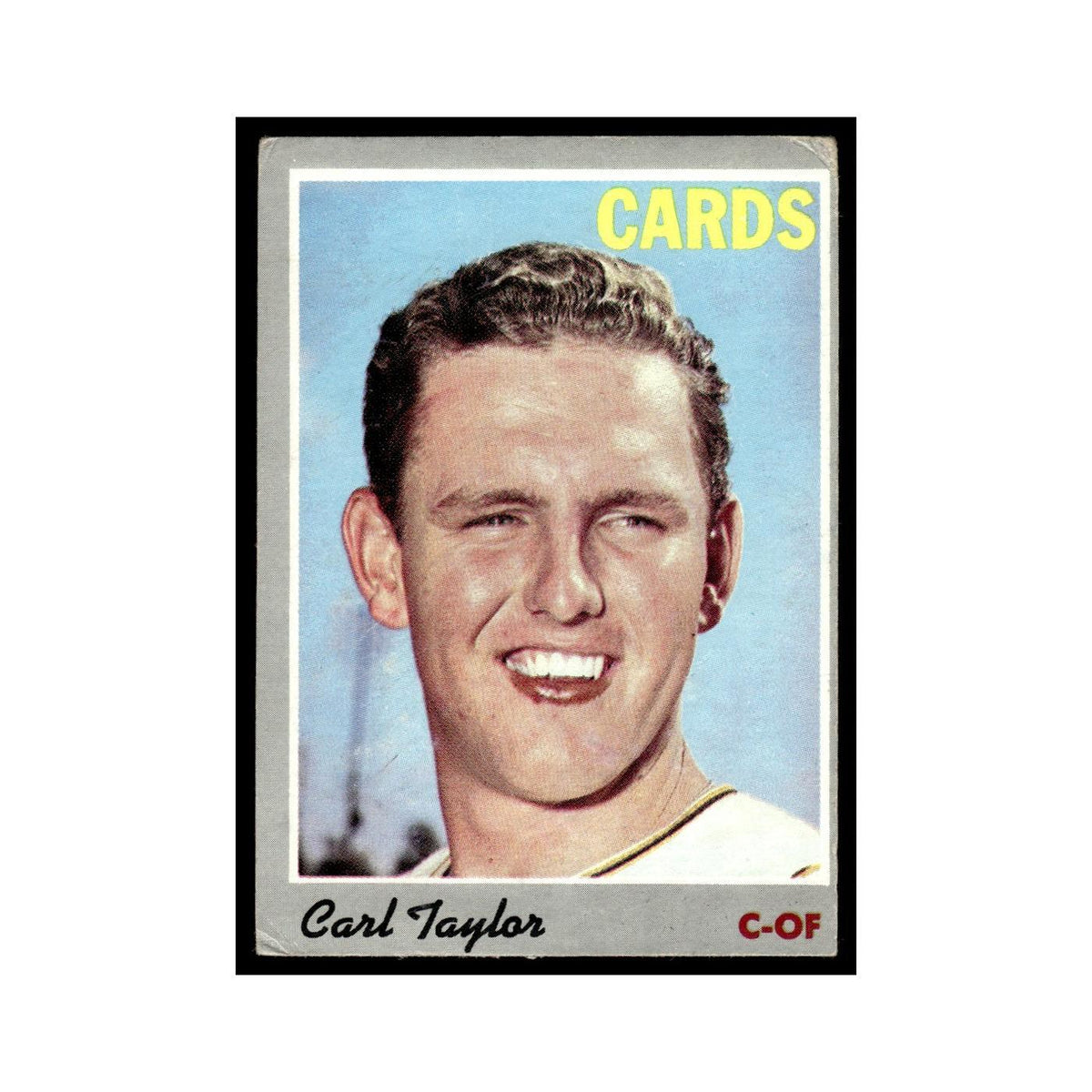 Carl Taylor 1970 Topps (Damaged) #76 St. Louis Cardinals Baseball Card Poor