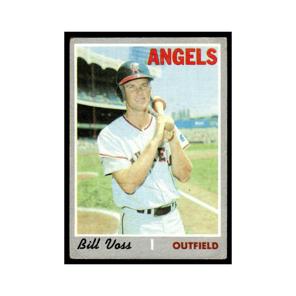 Bill Voss 1970 Topps (Damaged) #326 California Angels Baseball Card Poor