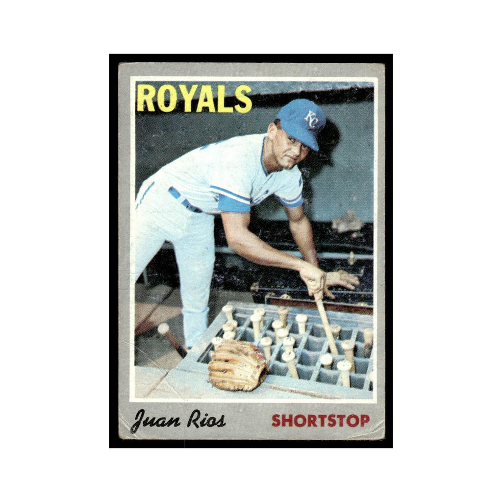 Juan Rios 1970 Topps (Damaged) #89 Kansas City Royals Baseball Card Poor