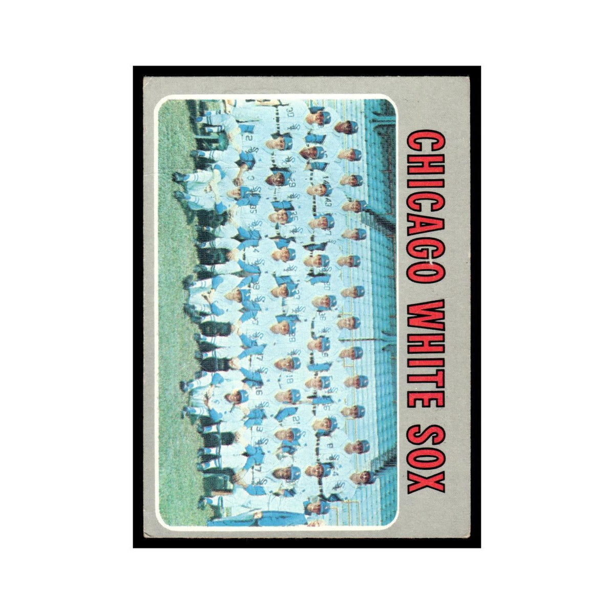 White Sox Team Photo Records 1970 Topps (Damaged) #501 Baseball Card Poor