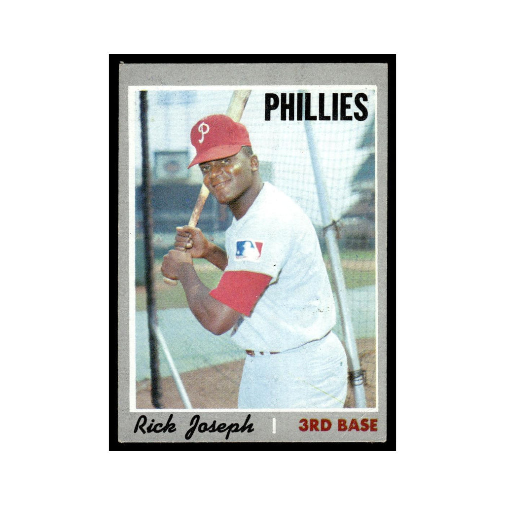 Rick Joseph 1970 Topps (Damaged) #186 Philadelphia Phillies Baseball Card Poor
