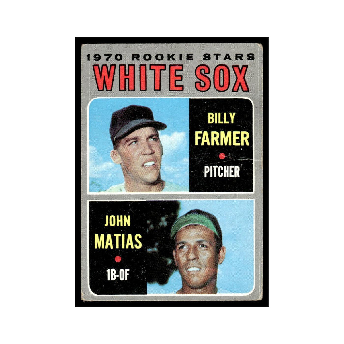 Billy Farmer John Matias Rookie 1970 Topps (Damaged) #444 Baseball Card Poor