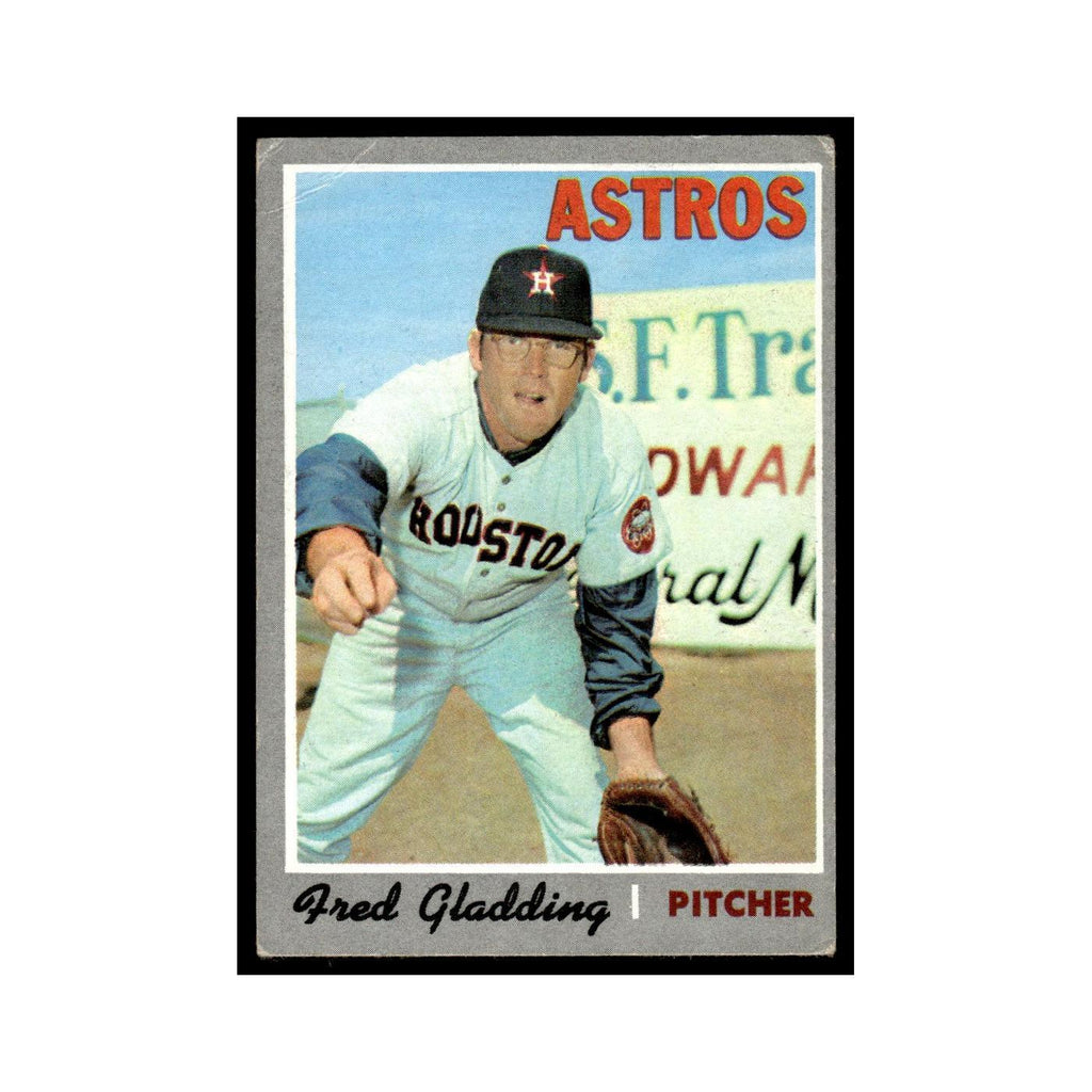 Fred Gladding 1970 Topps (Damaged) #208 Houston Astros Baseball Card Poor