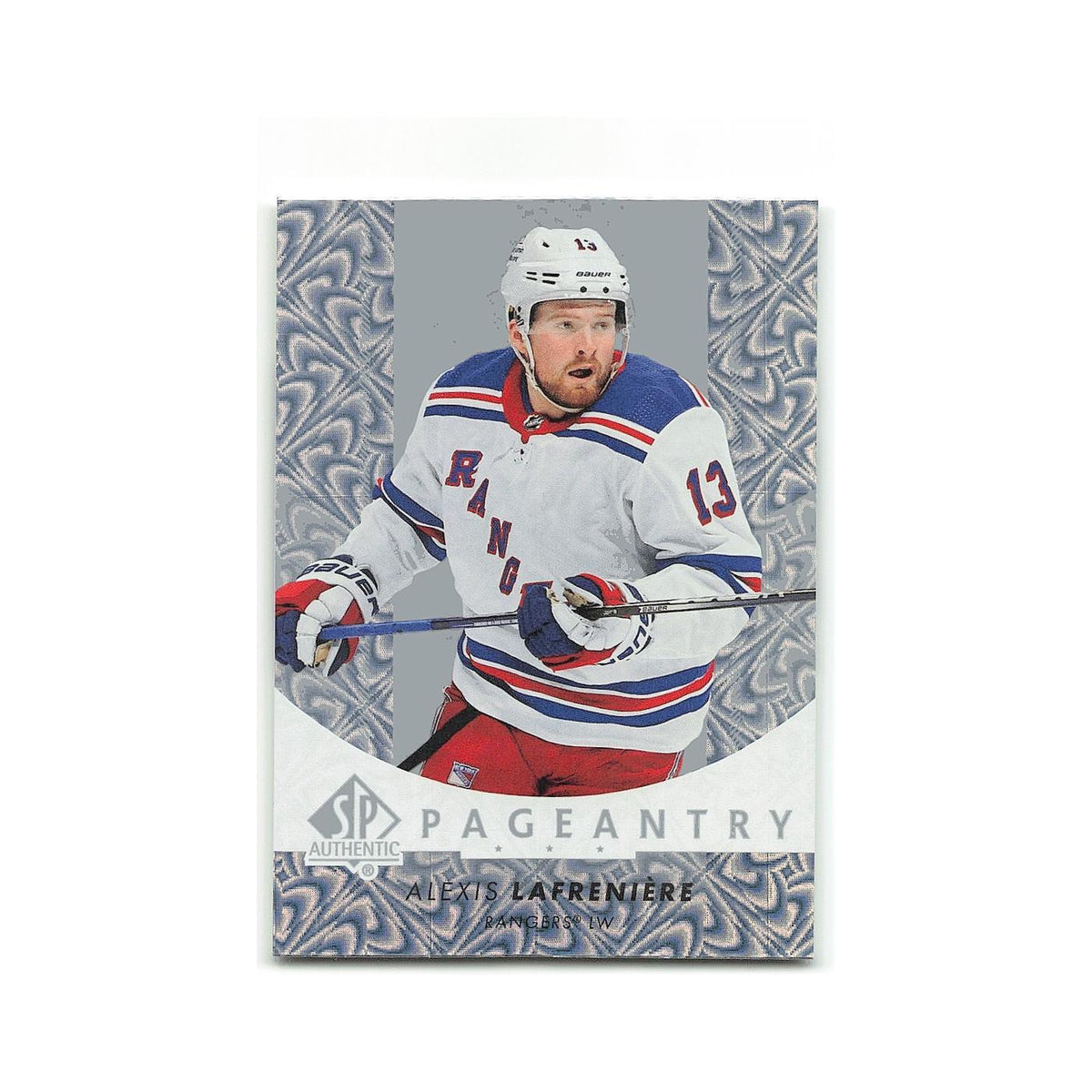 Alexis Lafreniere 2022 SP Authentic Pageantry #P-13 New York Rangers NM