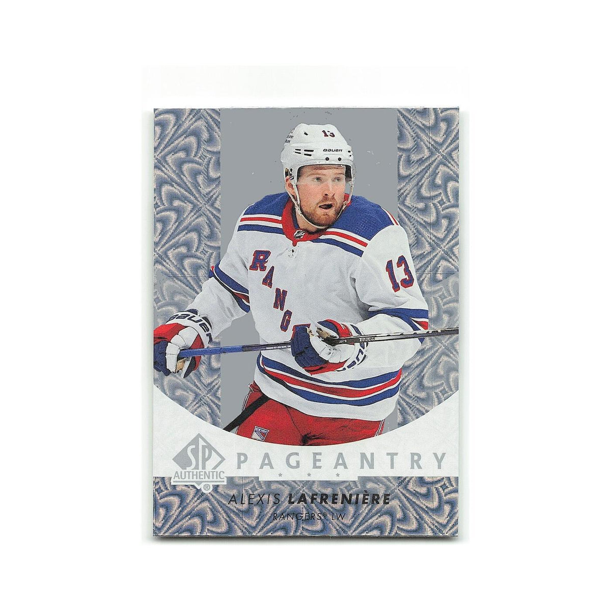 Alexis Lafreniere 2022 SP Authentic Pageantry #P-13 New York Rangers NM