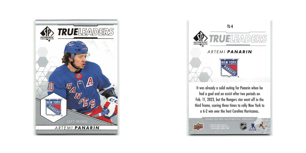 Artemi Panarin 2022 SP Authentic True Leaders #TL-4 New York Rangers NM