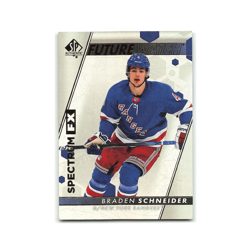 Braden Schneider 2022 SP Authentic Spectrum FX #S-77 New York Rangers NM
