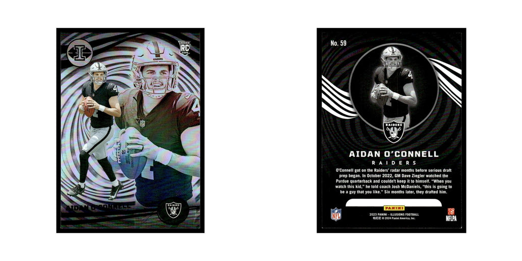 Aidan O'Connell Rookie 2023 Panini Illusions #59 Las Vegas Raiders NM