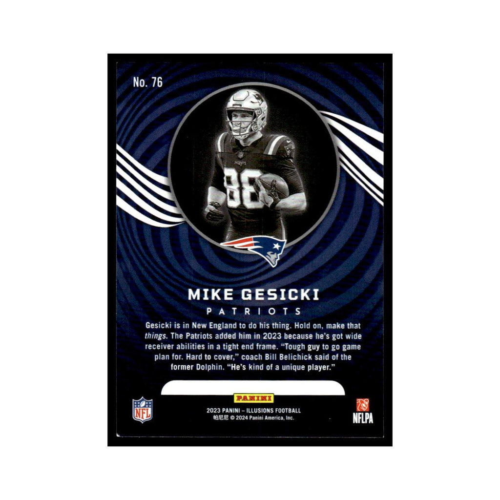 Mike Gesicki 2023 Panini Illusions #76 New England Patriots Football Card NM