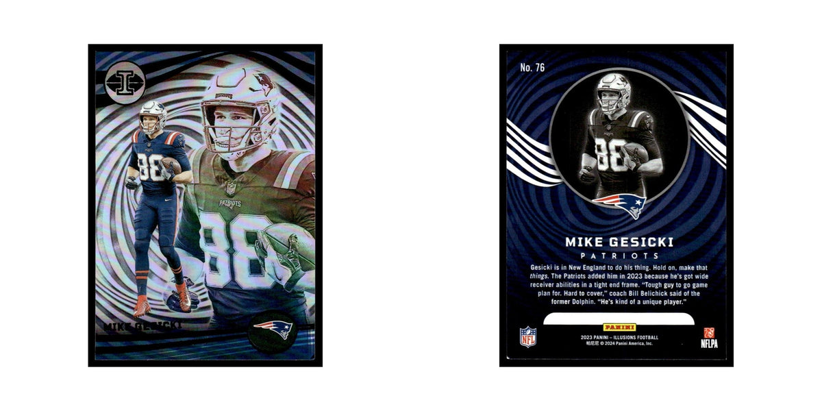 Mike Gesicki 2023 Panini Illusions #76 New England Patriots Football Card NM