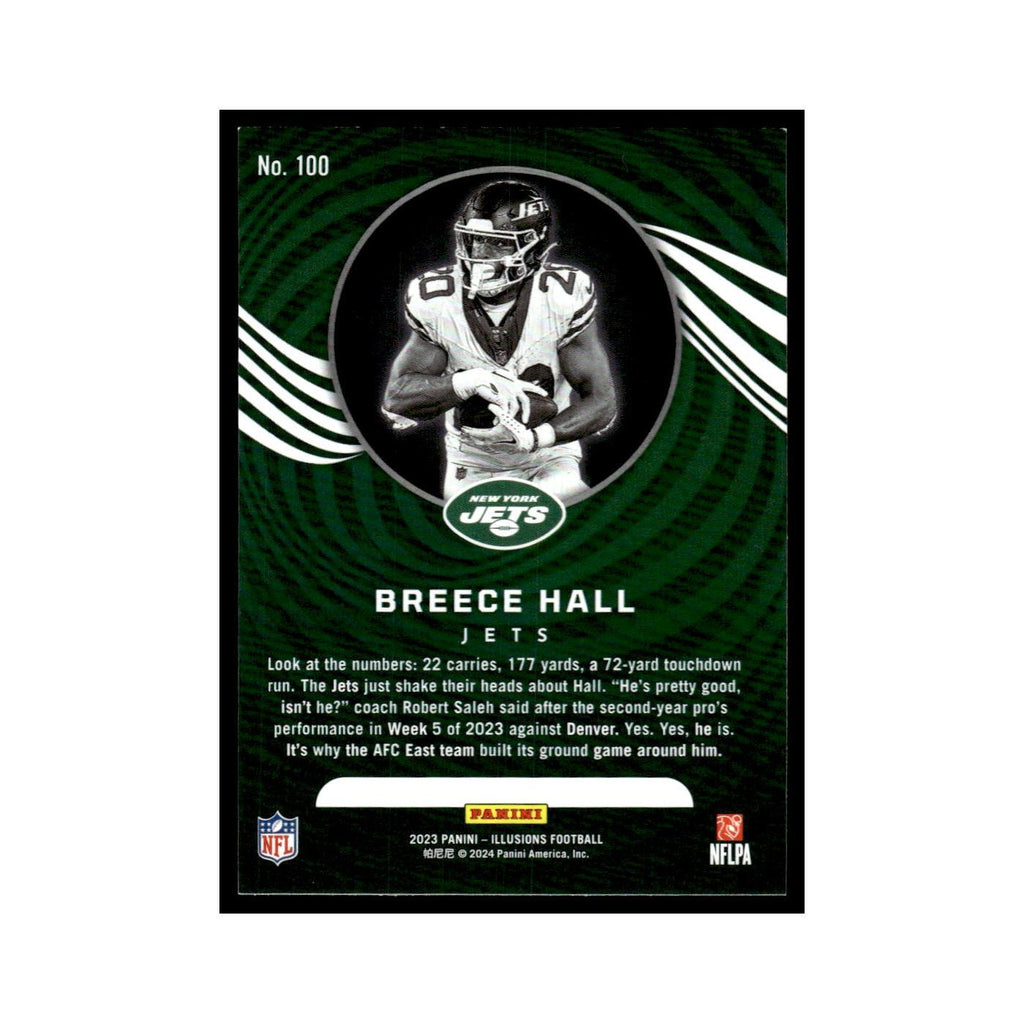 Breece Hall 2023 Panini Illusions #100 New York Jets Football Card NM