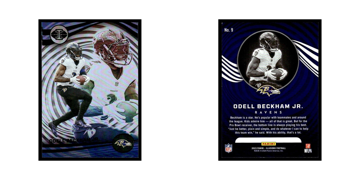 Odell Beckham Jr. 2023 Panini Illusions #9 Baltimore Ravens Football Card NM