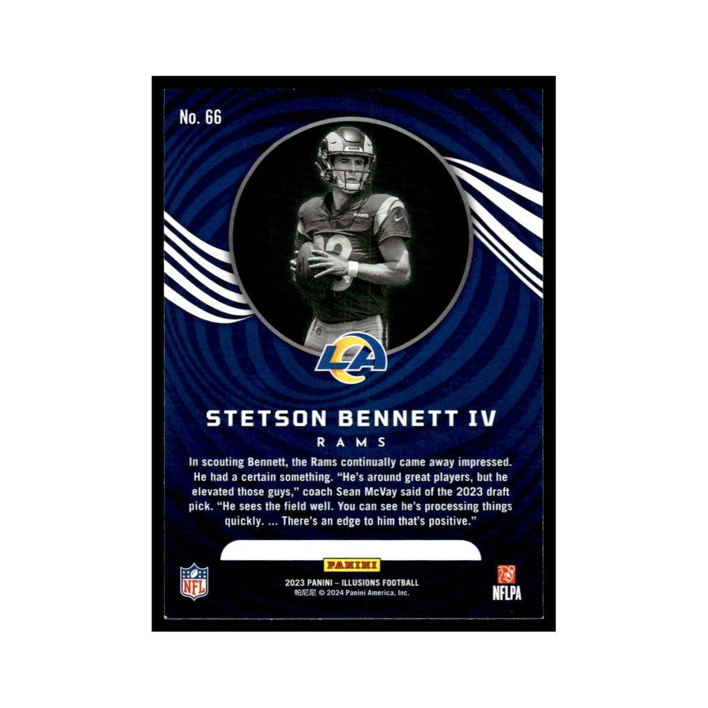 Stetson Bennett IV Rookie 2023 Panini Illusions #66 Los Angeles Rams NM