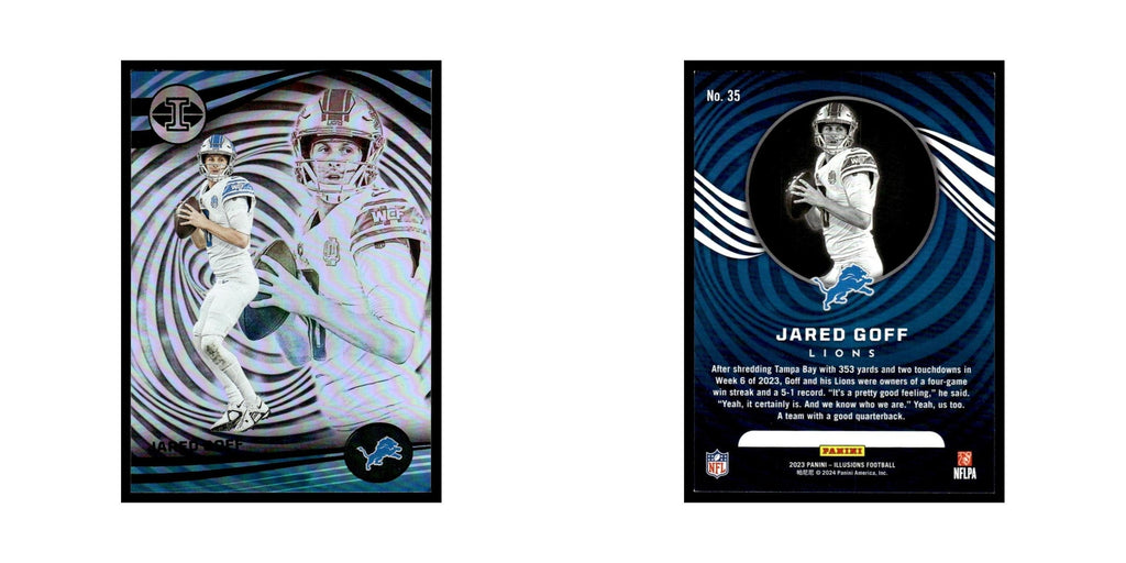 Jared Goff 2023 Panini Illusions #35 Detroit Lions Football Card NM