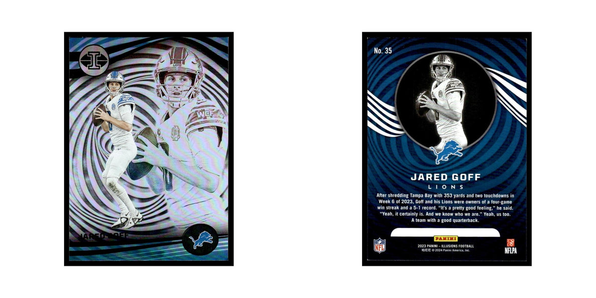 Jared Goff 2023 Panini Illusions #35 Detroit Lions Football Card NM