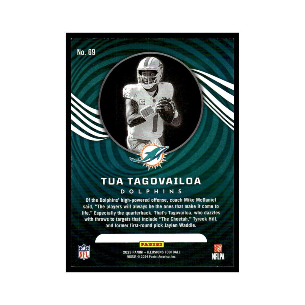 Tua Tagovailoa 2023 Panini Illusions #69 Miami Dolphins Football Card NM