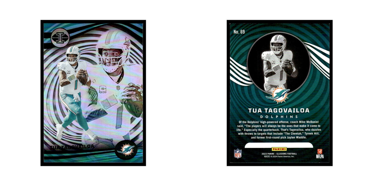 Tua Tagovailoa 2023 Panini Illusions #69 Miami Dolphins Football Card NM