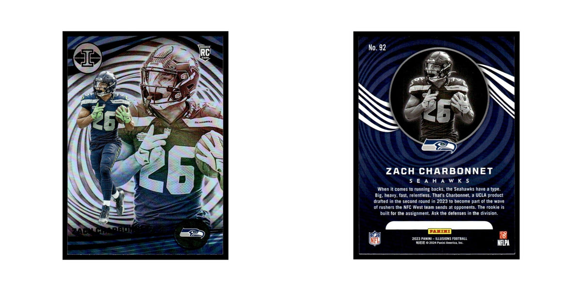 Zach Charbonnet Rookie 2023 Panini Illusions #92 Seattle Seahawks NM