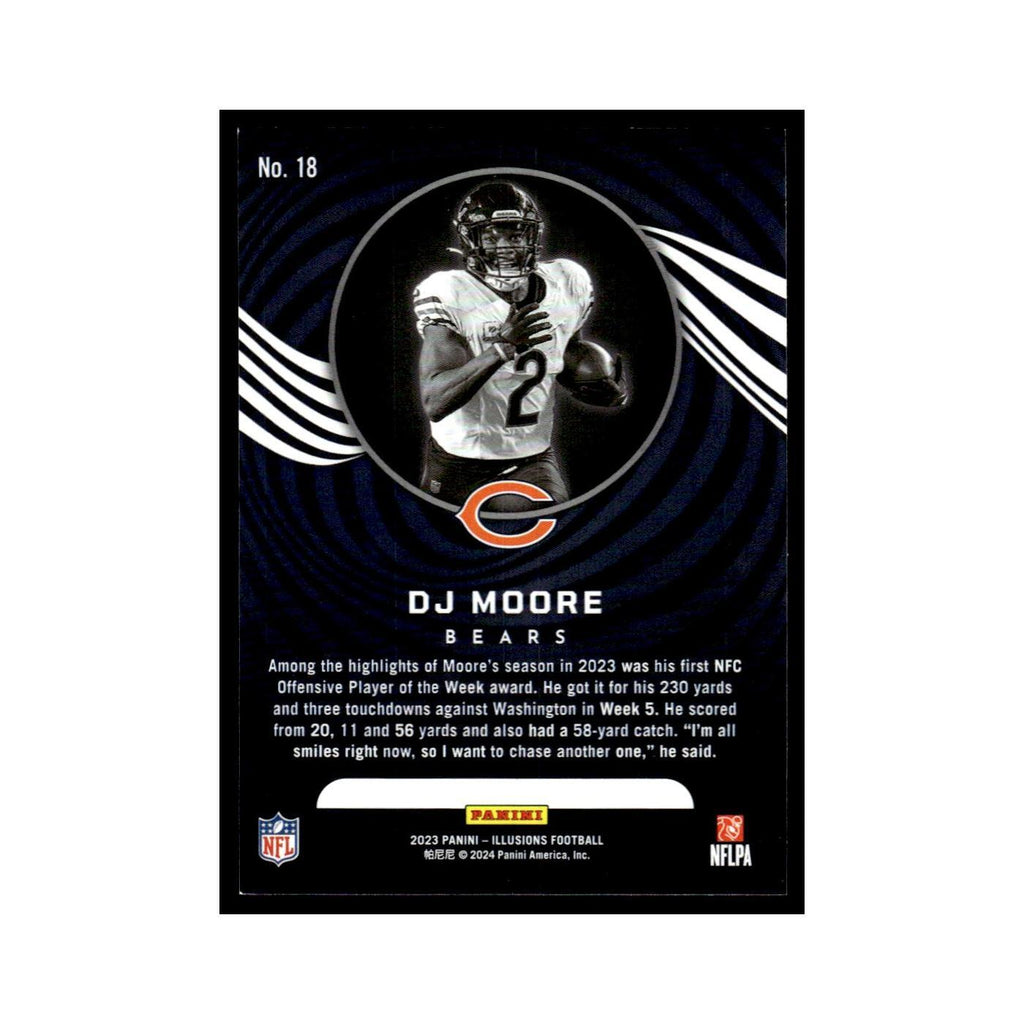 DJ Moore 2023 Panini Illusions #18 Chicago Bears Football Card NM