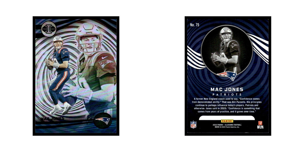 Mac Jones 2023 Panini Illusions #75 New England Patriots Football Card NM