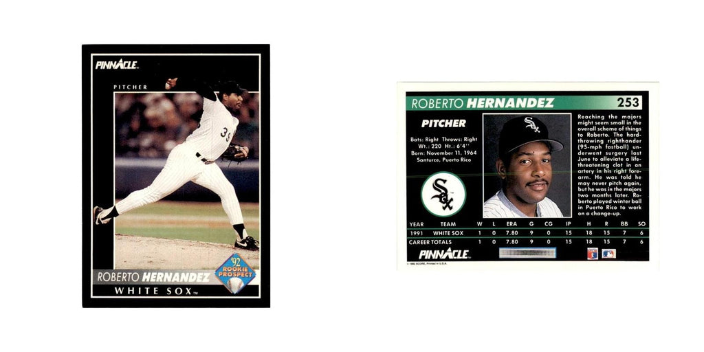 1992 Pinnacle Roberto Hernandez Baseball Cards #253