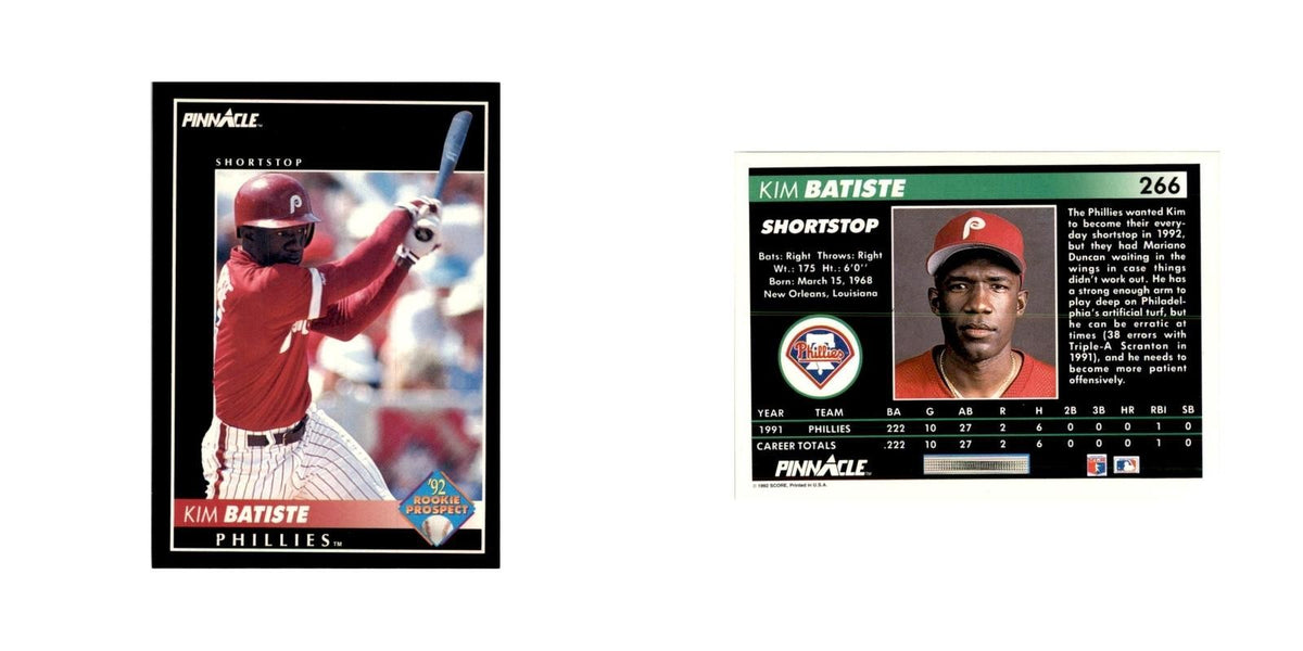 1992 Pinnacle Kim Batiste Baseball Cards #266