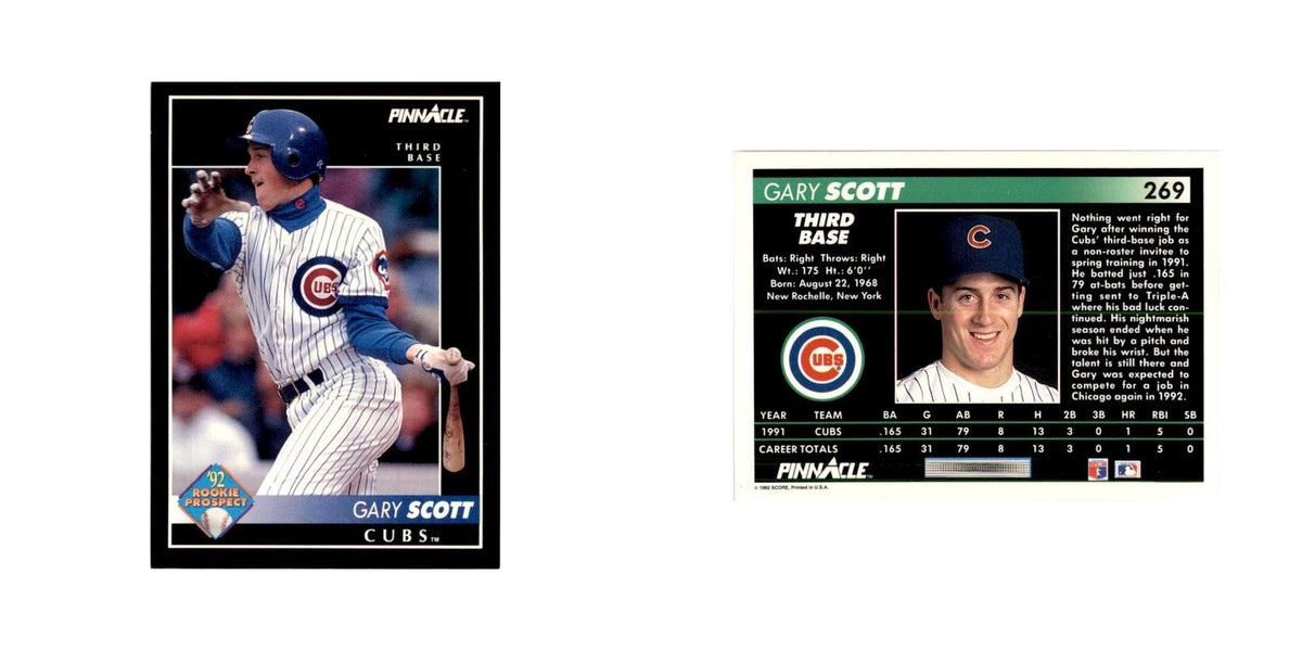 1992 Pinnacle Gary Scott Baseball Cards #269