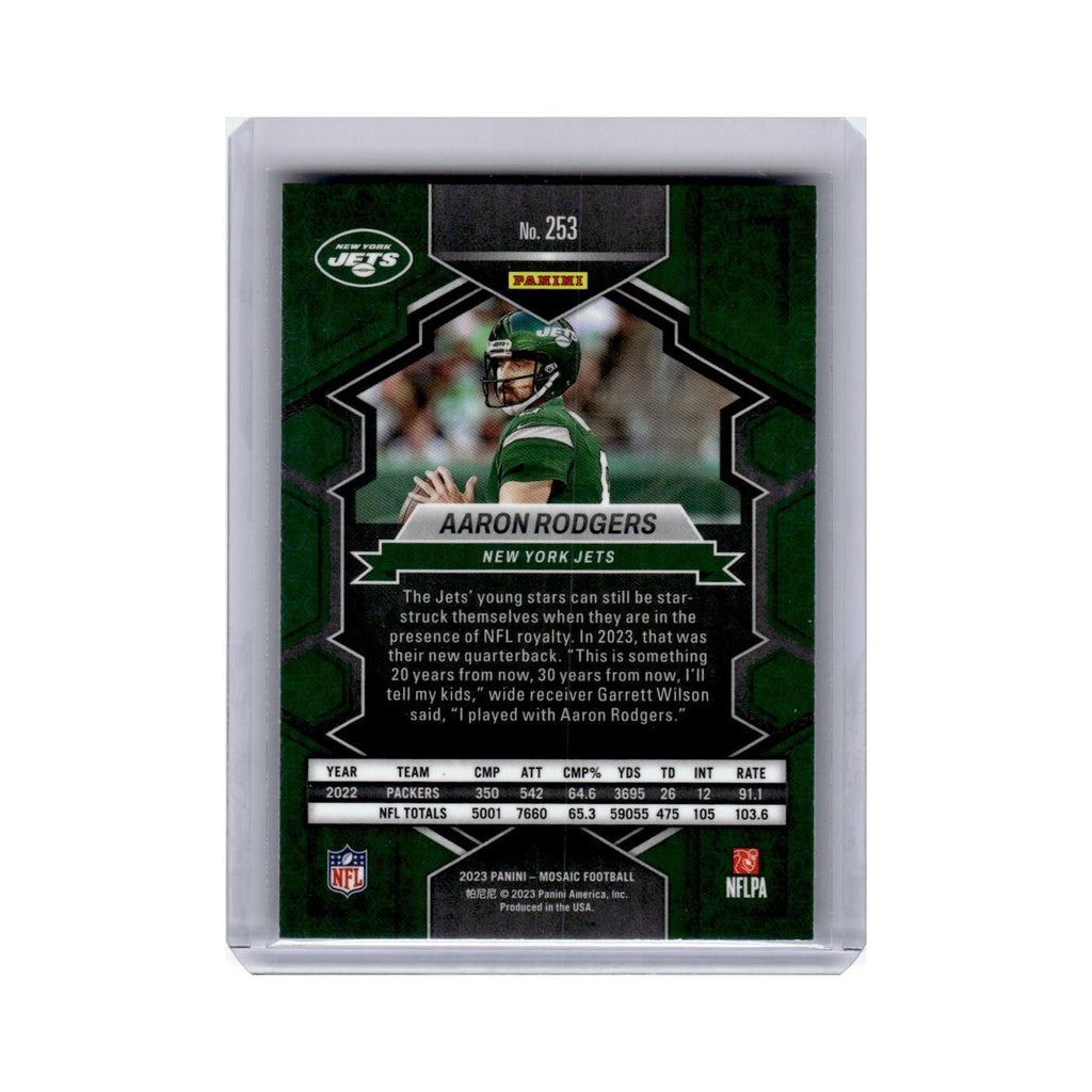 Aaron Rodgers 2023 Panini Mosaic National Pride #253 New York Jets NM