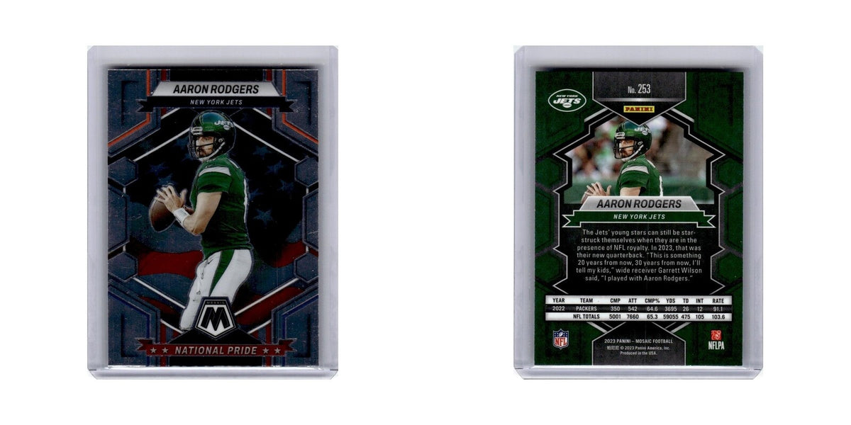 Aaron Rodgers 2023 Panini Mosaic National Pride #253 New York Jets NM