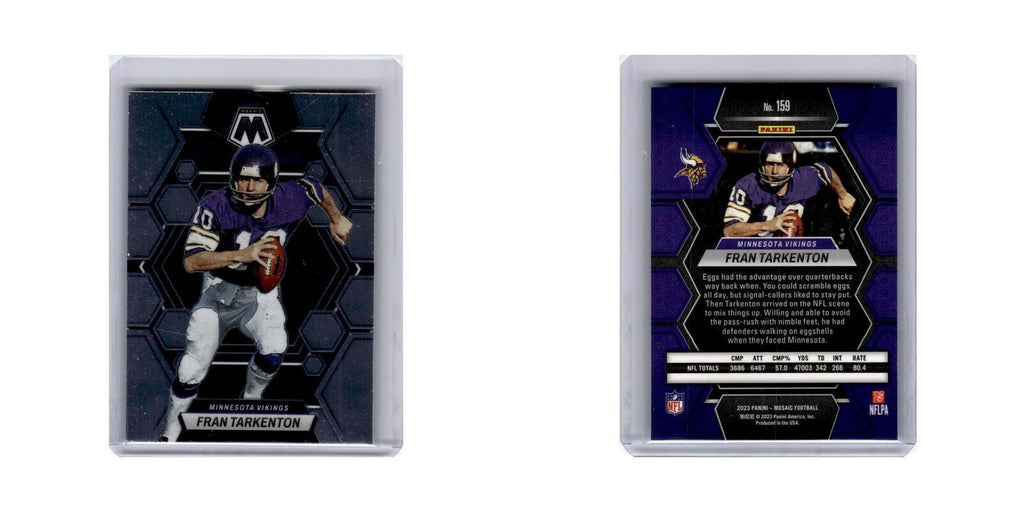 Fran Tarkenton 2023 Panini Mosaic #159 Minnesota Vikings Football Card NM