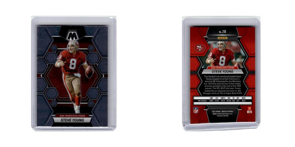 Steve Young 2023 Panini Mosaic #218 San Francisco 49ers Football Card NM