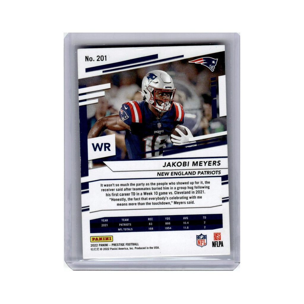 Jakobi Meyers 2022 Panini Prestige Xtra Points #201 New England Patriots NM