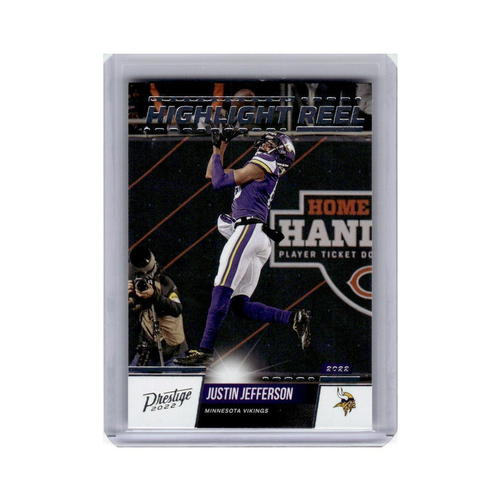 Justin Jefferson 2022 Panini Prestige Highlight Reel #HR-19 Minnesota Vikings NM