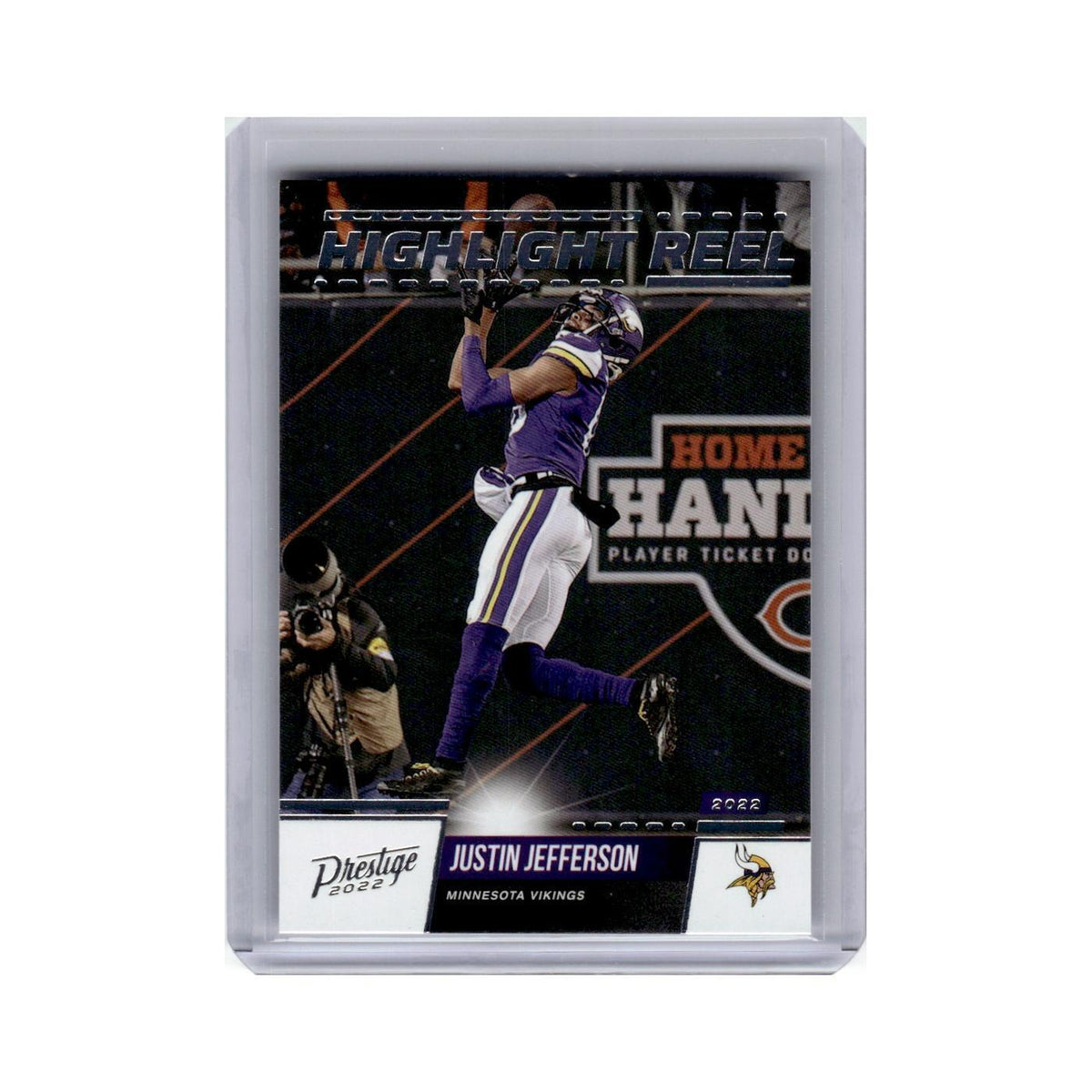 Justin Jefferson 2022 Panini Prestige Highlight Reel #HR-19 Minnesota Vikings NM