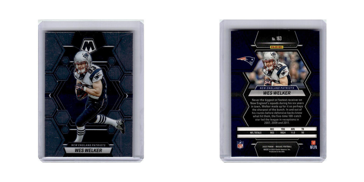 Wes Welker 2023 Panini Mosaic #163 New England Patriots Football Card NM