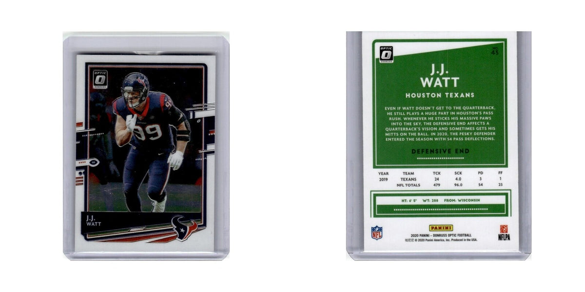 J.J. Watt 2020 Donruss Optic #43 Houston Texans Football Card NM