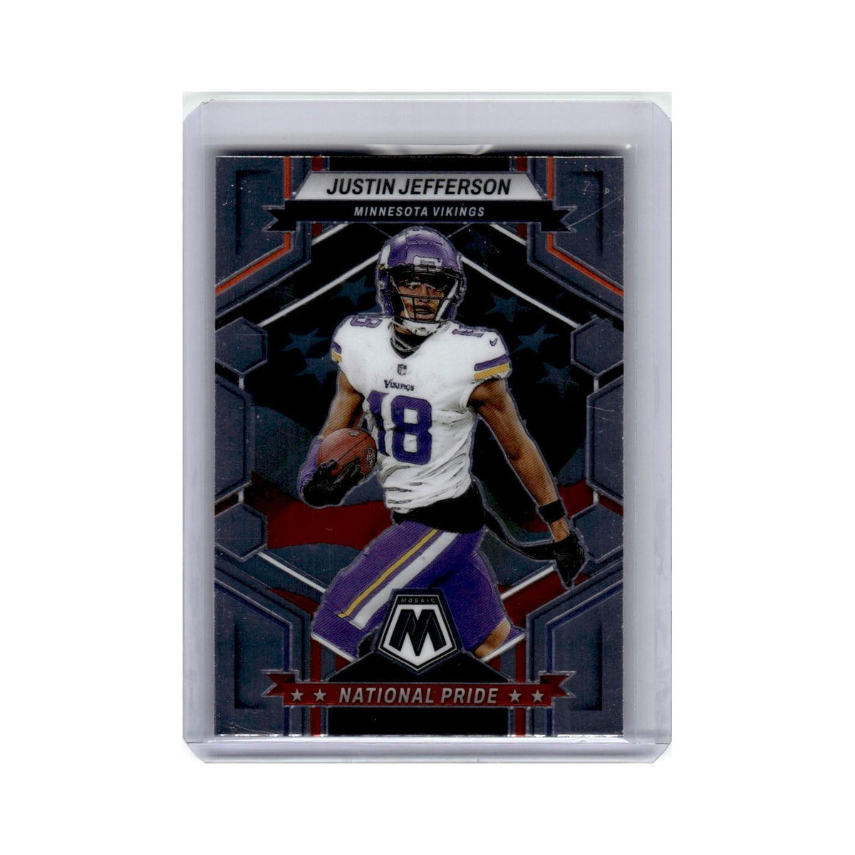 Justin Jefferson 2023 Panini Mosaic National Pride #265 Minnesota Vikings NM