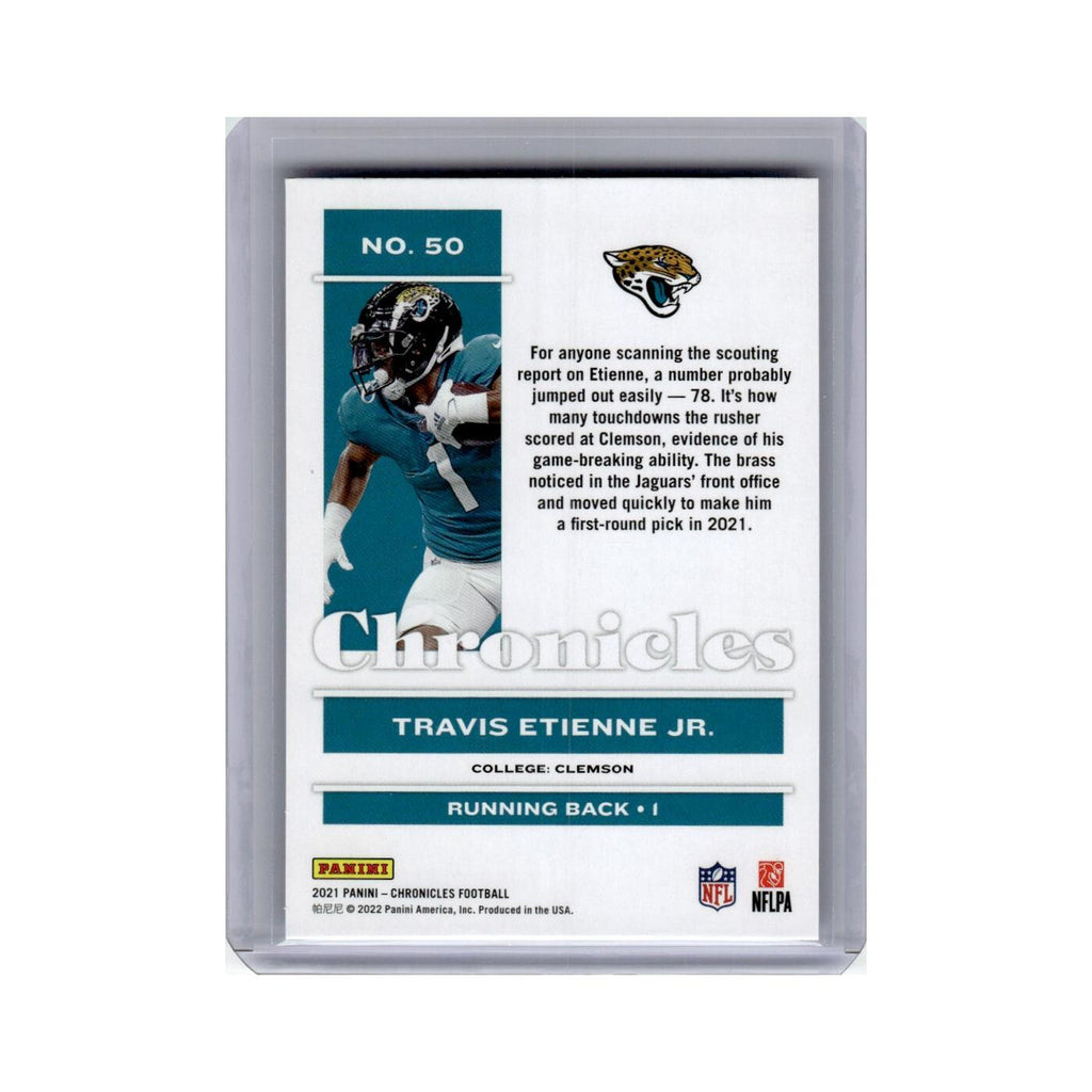 Travis Etienne Jr. Rookie 2021 Panini Chronicles #50 Jacksonville Jaguars NM