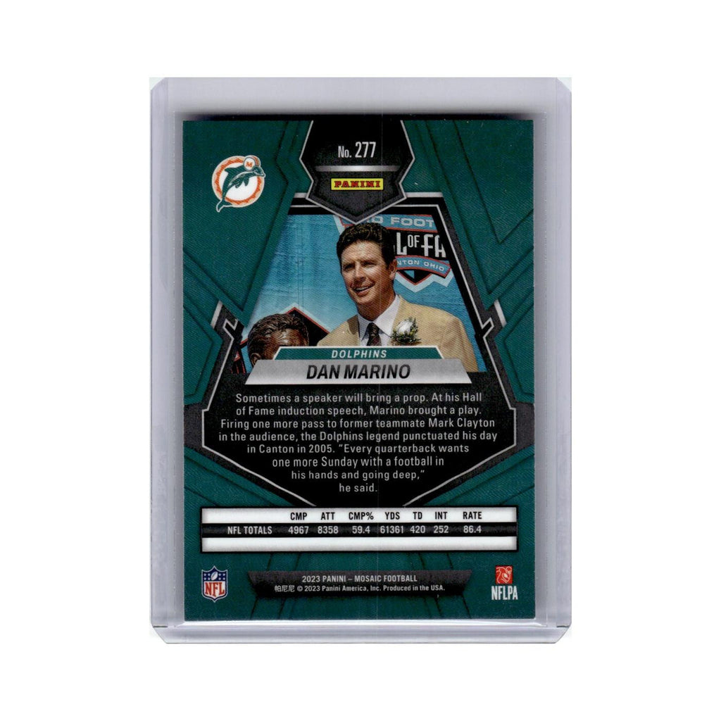 Dan Marino 2023 Panini Mosaic #277 Miami Dolphins Football Card NM