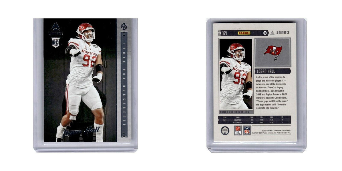 Logan Hall Rookie 2022 Panini Luminance #164 Tampa Bay Buccaneers NM