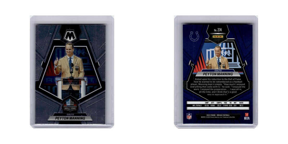 Peyton Manning 2023 Panini Mosaic #274 Indianapolis Colts Football Card NM