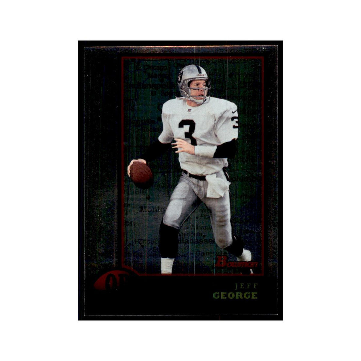 1998 Bowman Foil Jeff George Football Cards #98