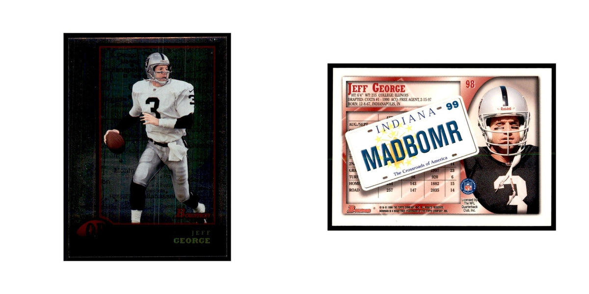 1998 Bowman Foil Jeff George Football Cards #98