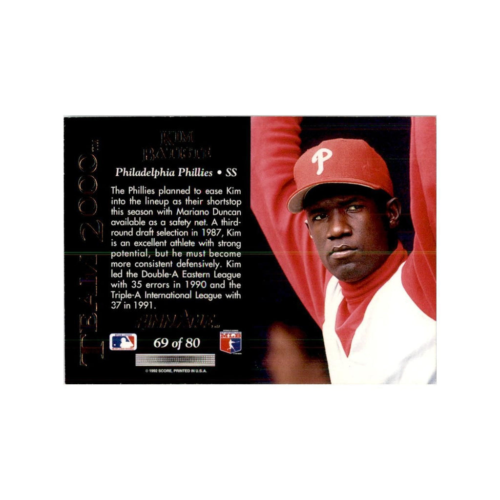 1992 Pinnacle Kim Batiste Baseball Cards #69