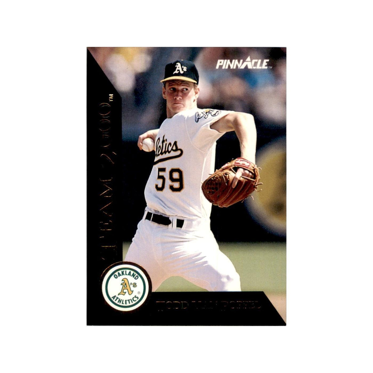 1992 Pinnacle Todd Van Poppel Baseball Cards #72