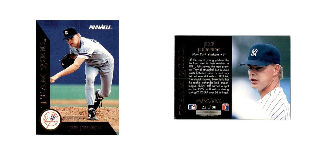 1992 Pinnacle Jeff Johnson Baseball Cards #23