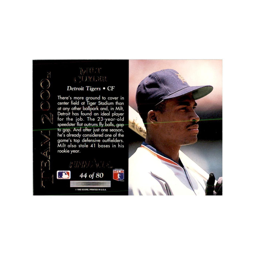 1992 Pinnacle Milt Cuyler Baseball Cards #44