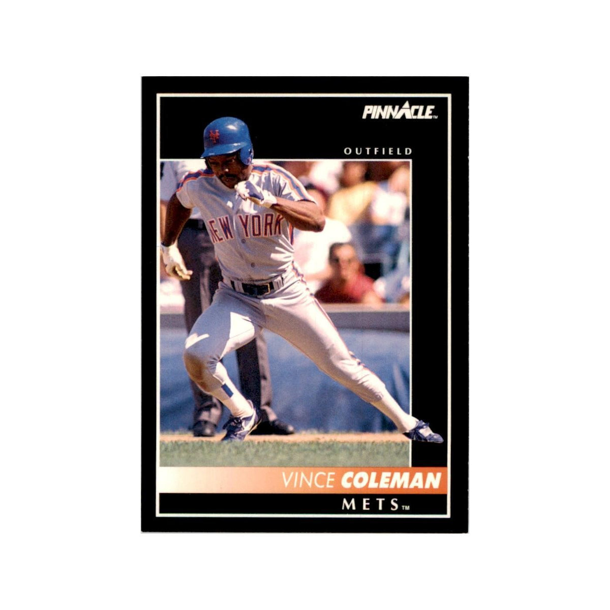 1992 Pinnacle Vince Coleman Baseball Cards #39