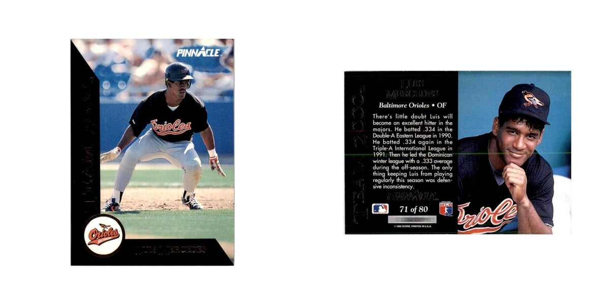 1992 Pinnacle Luis Mercedes Baseball Cards #71